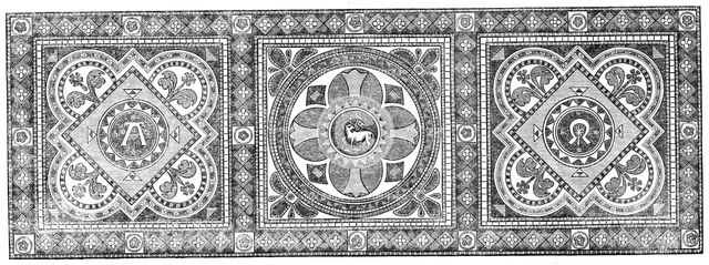 The International Exhibition: mosaic pavement by Minton, 1862. Creator: Unknown.