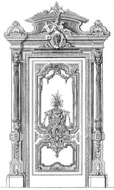 The International Exhibition: ornamental door by White and Parlby of Great Marlborough-street, 1862. Creator: Unknown
