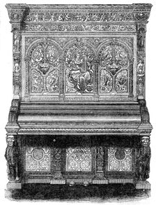 The International Exhibition: pianoforte by Messrs. Allison, of Wardour-street, 1862. Creator: Unknown