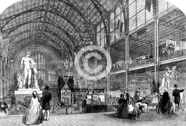 The International Exhibition: portions of the Austrian and Belgian Courts..., 1862. Creator: Mason Jackson.