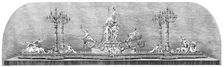 The International Exhibition: plateau and candelabra by Messrs. Christofle, of Paris, 1862. Creator: Unknown
