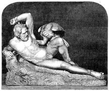 The International Exhibition: "Prometheus", a marble statue by Guiseppe [sic] Croft, 1862. Creator: Unknown