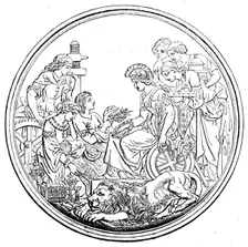 The International Exhibition - Prize Medal - obverse, 1862. Creator: Unknown