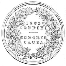 The International Exhibition - Prize Medal - reverse, 1862. Creator: Unknown