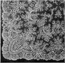 The International Exhibition: Pusher lace shawl, by Messrs. Reckless and Hickling, 1862. Creator: Unknown