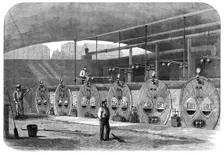 The International Exhibition: range of boilers for supplying steam to machinery in the..., 1862. Creator: Unknown