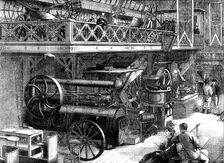 The International Exhibition: Ransome and Sims agricultural machinery, 1862. Creator: Unknown