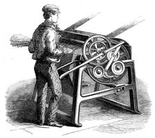 The International Exhibition: Sandford and Mallory's flax-gin, 1862. Creator: Unknown