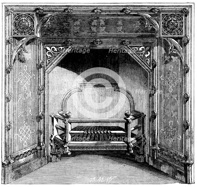 The International Exhibition - stove by Messrs. Stuart and Smith, of Sheffield, 1862.  Creator: Unknown.