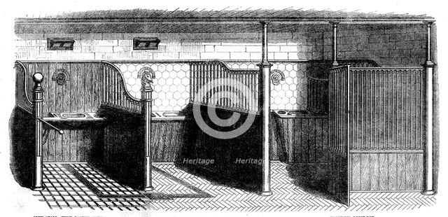 The International Exhibition: stable fittings by Messrs. Musgrave Brothers..., 1862. Creator: Unknown.