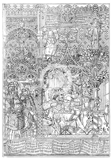 The International Exhibition: stained-glass window by Messrs. Chance Brothers..., 1862. Creator: Unknown.