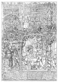 The International Exhibition: stained-glass window by Messrs. Chance Brothers..., 1862. Creator: Unknown