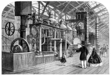 The International Exhibition: sugar-refining apparatus of Messrs. Caile and Co. of Paris, 1862. Creator: Unknown