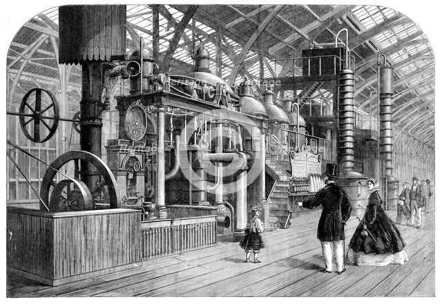 The International Exhibition: sugar-refining apparatus of Messrs. Caile and Co. of Paris, 1862. Creator: Unknown.