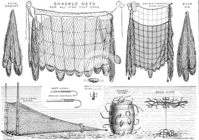 The International Fisheries Exhibition: salmon-poaching implements: Mr. Ffennell's Collection, 1883. Creator: Unknown.