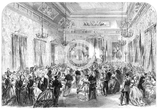 The International Naval Festival at Cherbourg: the ball at the Hotel de Ville, 1865. Creator: Unknown.
