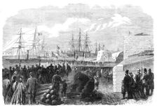 The International Naval Festival at Portsmouth: the Reine Hortense leaving Portsmouth Harbour, 1865. Creator: Unknown