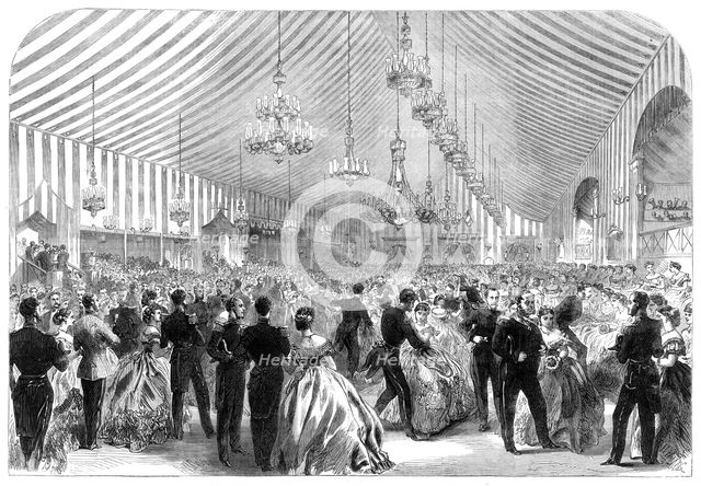 The International Naval Festival at Portsmouth: ball at the Naval College, 1865. Creator: Unknown.