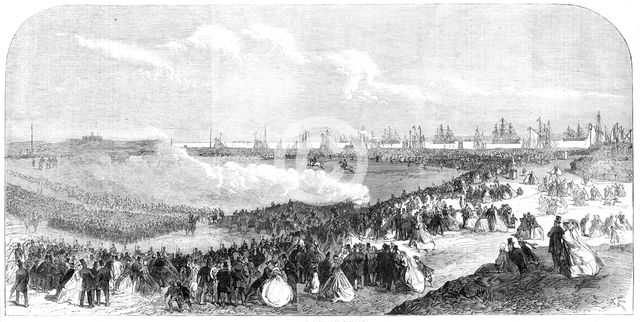 The International Naval Festival at Portsmouth: Review on Southsea Common, 1865. Creator: Unknown.