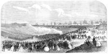 The International Naval Festival at Portsmouth: Review on Southsea Common, 1865. Creator: Unknown