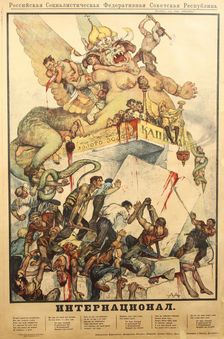 The International (Poster), 1919. Artist: Apsit, Alexander Petrovich (1880-1944)