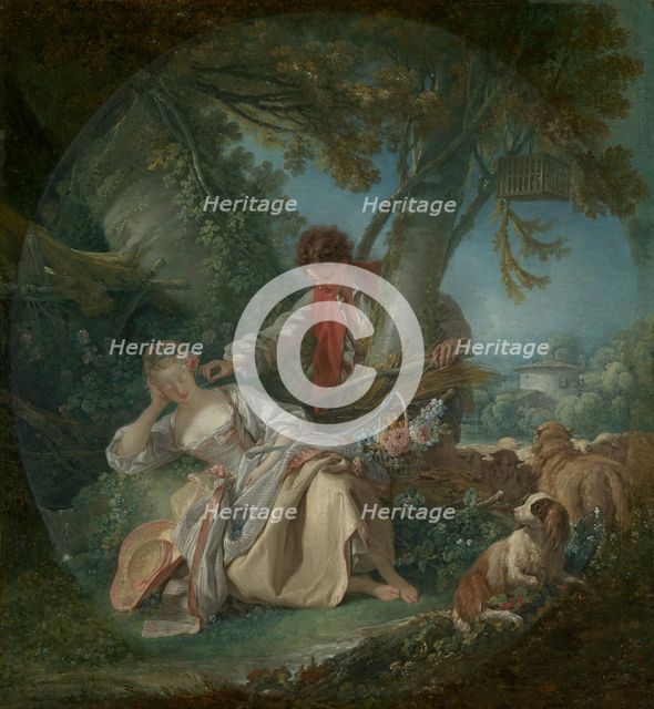 The Interrupted Sleep, 1750. Creator: Francois Boucher.