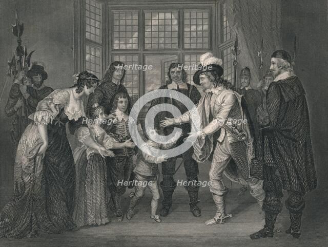'The Interview of Charles I With His Children', 1649, (early-mid 19th century).  Creator: J Rogers.