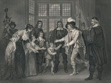 The Interview of Charles I With His Children 1649, (early-mid 19th century). Creator: J Rogers