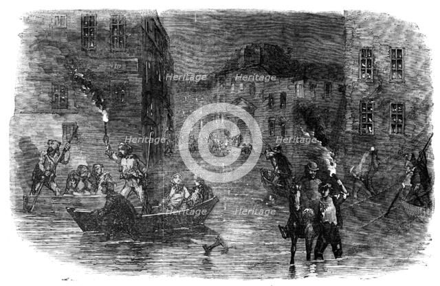 The Inundation at Lyons, 1856.  Creator: Unknown.