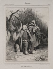 The Invalid, 1835. Creator: Honoré Daumier (French, 1808-1879); Aubert