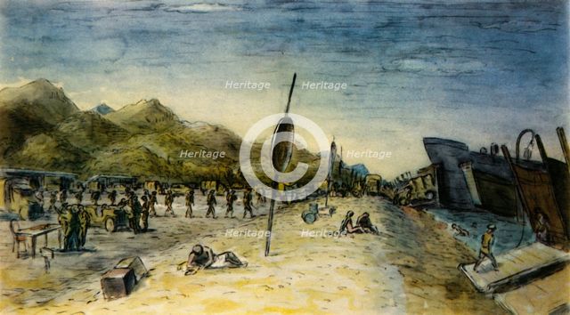 'The Invasion of Italy', 1944. Creator: Edward Ardizzone.
