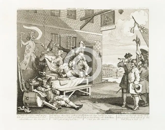 The Invasion - England, 1756. Creator: William Hogarth.