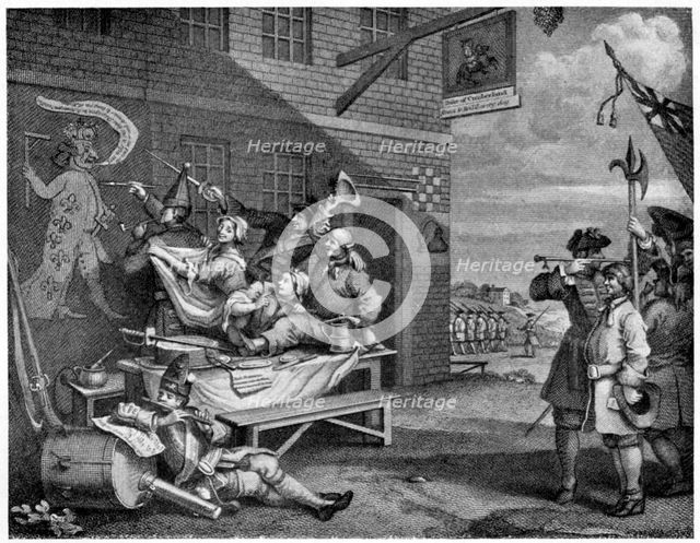 The Invasion, England', c1834-1860 (1910).Artist: Thomas Phillibrown