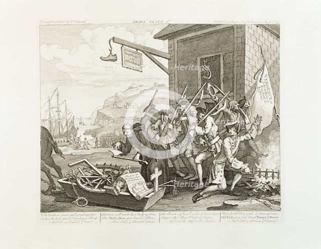 The Invasion - France, 1756. Creator: William Hogarth.