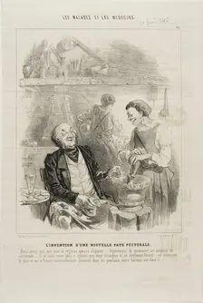 The Invention of a New Chest Elixir (plate 14), 1843. Creator: Charles Emile Jacque