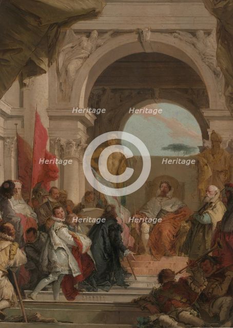 The Investiture of Bishop Harold as Duke of Franconia, ca. 1751-52. Creator: Giovanni Battista Tiepolo.