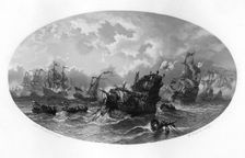 The invincible fleet 1588 (c1870). Artist: W Steelink
