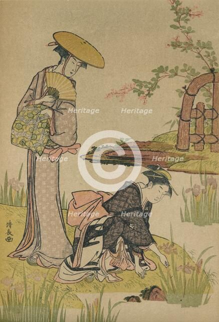 'The Iris Garden', c1784. Artist: Torii Kiyonaga.