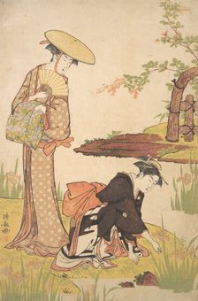 The Iris Garden, ca. 1784. Creator: Torii Kiyonaga