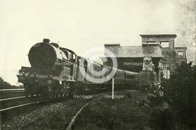 'The Irish Mail Leaving The Menai Bridge', c1930. Creator: Unknown.