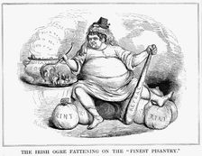 The Irish Ogre Fattening on the Finest Pisantry 1843