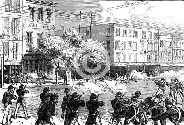 The Irish Orange Riots in New York, 1871. Creator: Unknown.
