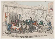 The Irish Ambassadors Extraordinary, A Gallante Show, March 7, 1789., March 7, 1789. Creator: Thomas Rowlandson