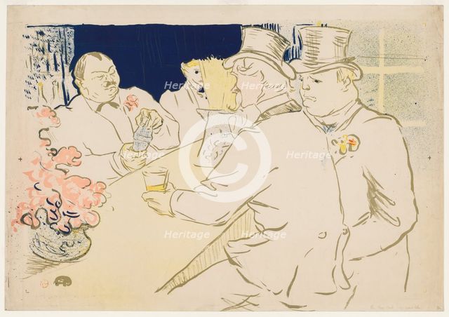 The Irish and American Bar, Rue Royale, 1896. Creator: Henri de Toulouse-Lautrec (French, 1864-1901).