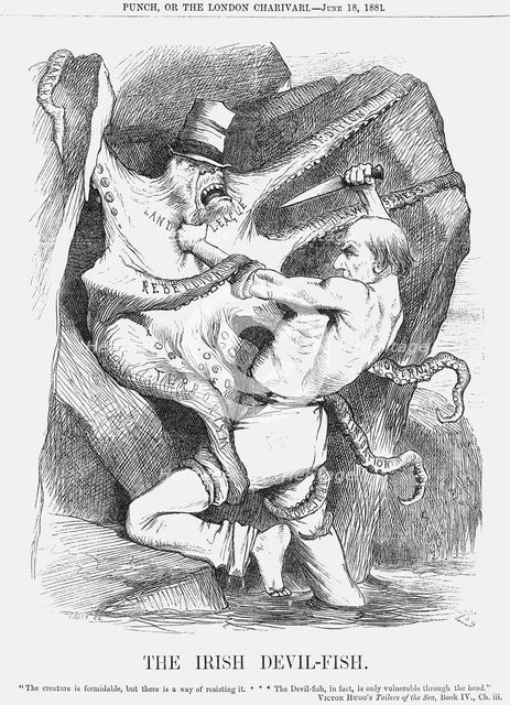 'The Irish Devil-Fish', 1881. Creator: Joseph Swain.