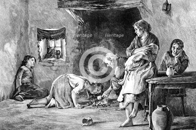 The Irish Famine, 1845-1849, (1900). Artist: Unknown