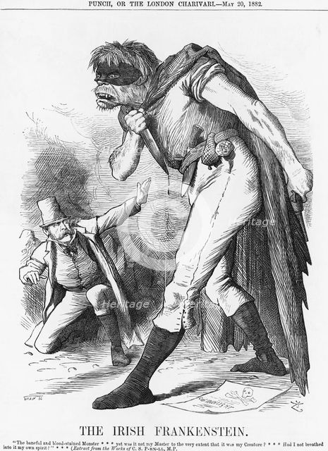 'The Irish Frankenstein', 1882. Creator: Joseph Swain.