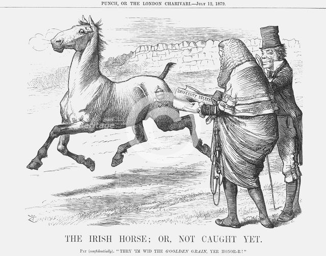 'The Irish Horse; or Not Caught Yet', 1879. Creator: Joseph Swain.