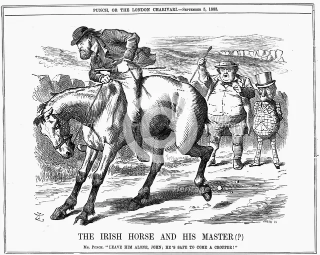 'The Irish Horse and Master (?)', 1885. Artist: John Tenniel