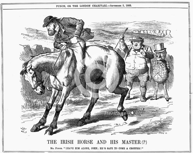 'The Irish Horse and Master (?)', 1885. Artist: John Tenniel